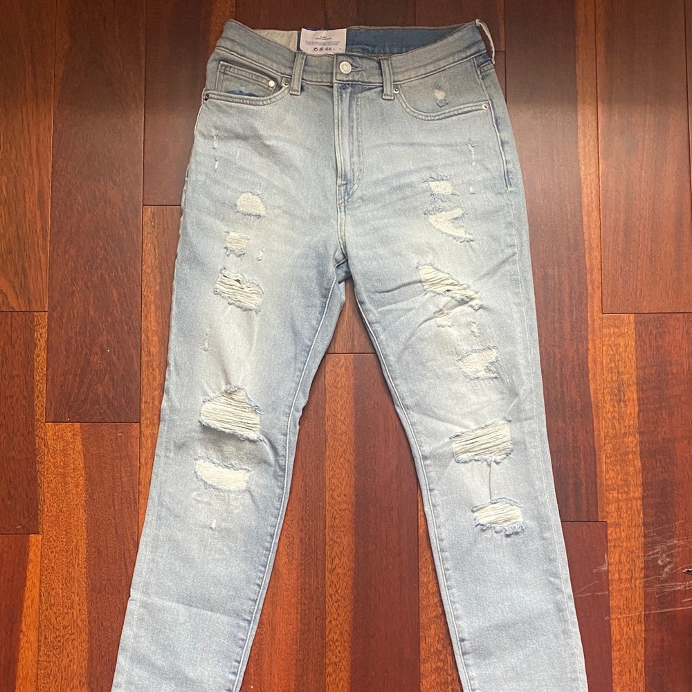 Light Blue Distressed Jeans
